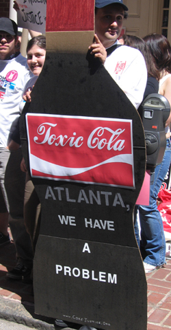 Protest At Coca-Cola Shareholders Meeting