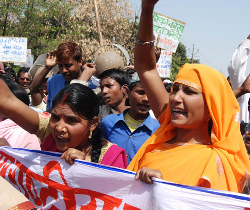 Protest at Coca-Cola Plant in Mehdiganj